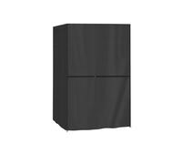 Tejido Oxford 420D Fundas para sauna de exterior, Funda antipolvo para saunas, Fundas de madera para sauna, Funda antipolvo para saunas de infrarrojos doméstica (124x108x190 cm,Negro)