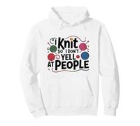 Tejido sarcástico para Tejer así Que no Grito Humor Sudadera con Capucha