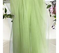 Tejido suave de tul, 3 m x 160 cm, para costura, tejido de malla, para boda, arco, ceremonia, fiesta, vestido de tul, color verde claro