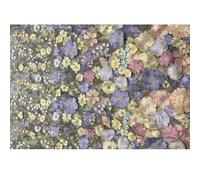 Tejidos de tul bordado con encaje, Wedding Dress Fabric 3D Applique Embroidered Mesh Polyester Multicolor For DIY(Light Blue Purple)