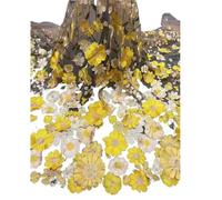 Tejidos de tul bordado con encaje, Wedding Dress Fabric 3D Applique Embroidered Mesh Polyester Multicolor For DIY(Apricot Mesh Yellow)