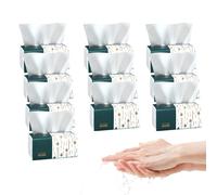 Tejidos faciales - 10 o 12 paquetes Tejido de inodoro - Lujosamente suave | Pulpa de madera nativa | 300 o 400 hojas por paquete | Servilleta de papel en relieve agradable para la piel del hogar