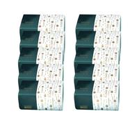 Tejidos faciales de 4 capas - 10 paquetes de tejidos | Paquetes de tejido de tamaño de viaje | 300 hojas por paquete, pulpa de madera nativa ultra suave, servilletas absorbentes fuert