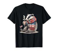 Tejón Genial con Hora del té para los fanáticos de la Temporada fría y los tejones Camiseta