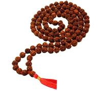 TEJVIJ AND SONS 10 mm Rudraksha Japa Mala 108 cuentas originales certificadas para hombres y mujeres