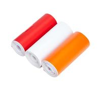 Tek Automotive Cinta de reparación de lentes adhesiva, paquete de 3 unidades, rojo, ámbar, transparente, cinta de reparación de grietas para luces rotas, fácil aplicación de 50 mm x 1 m