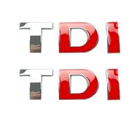 Tek Automotive Paquete de insignias cromadas TDI, autoadhesivas, resistentes a la intemperie, fácil aplicación, perfectas para coches, camiones y SUV