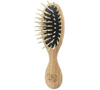 TEK - Cepillo Oval Pequeño de Madera, Hecho a Mano en Italia, Universal, Para Bolsos - 15.5 x 4.7 cm