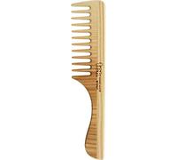 TEK - Peine Púa Espaciada con Mango de Madera de Fresno, Hecho a Mano en Italia, Para Pelo Normal, Rizado o Ondulado - 20 x 4.5 cm