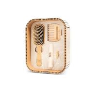 TEK - Set Para el Placer del Cabello, Kit de Cepillo y Peine de Madera, Dientes de Recambio Incluidos, Set para el Cuidado Natural y Artesanal del Cabello, Perfecto Para el Pelo Largo
