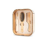 TEK - Set Para el Placer del Cabello, Kit de Cepillo y Peine de Madera, Dientes de Recambio Incluidos, Set para el Cuidado Natural y Artesanal del Cabello, Perfecto Para el Pelo Medio