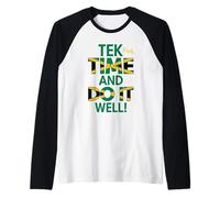 tek Yuh Tiempo Y Hazlo Bien Proverbios Jamaicanos Y Significado Camiseta Manga Raglan