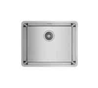 TEKA Fregadero Bajo Encimera 1 Seno 50cm, Profundidad de 20 cm, Cubeta con SilentSmart, Fregadero Acero Inoxidable, Fácil Instalación, Modelo Be Linea RS15 50.40