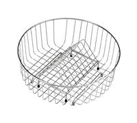 Teka Cesta 370.145 - Escurreplatos de Acero Inoxidable de Ø37cm, Formato Redondo, Encaja a la Perfección con tu Fregadero, Material Duradero, Color Acero inoxidable