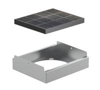 Teka CFH 15200 O2C - Kit de Recirculación para Filtros Convencionales, sin Cubretubos, con Filtro de Carbón Activo C1RTK, para Campana en Recirculación, Fácil Instalar, Color Acero Inoxidable