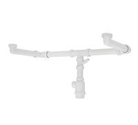 Set Sifón 2C Set Ahorro de Espacio (Blanco) - TEKA