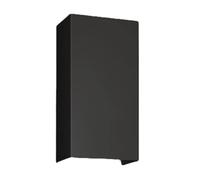TEKA - Cubretubo Superior DVI 800 mm, Prolongación de Campana, Fabricado en Acero Inoxidable, Cubretubos para Campanas Decorativas, Elegancia y Sobriedad, Tamaño 330x270x800 mm, Color Negro mate