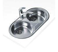 Fregadero TEKA 11110006 DR-80 2C 1Ø INOX