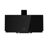 Teka DVN 97050 TTC BK - Campana Decorativa Vertical de 90 cm, Touch Control, Aspiración Perimetral, 3 Velocidades + Intensiva, Iluminación LED, Color Negro