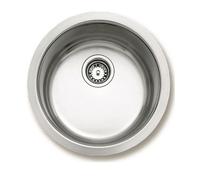 TEKA Fregadero Bajo Encimera 1 Cubeta en Acero Inoxidable 18/10, Profundidad 180mm, Válvula Canasta 3 ½”, Apto para Mueble de 45cm, Modelo ERC 10108035