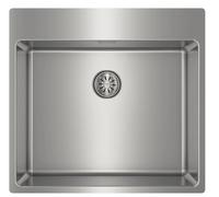 Teka FORLINE RS15 50.40 - Fregadero 1 Cubeta Enrasado/Enrasado Top Mueble de 60 Cm SilentSmart Inox