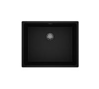 Teka - Fregadero 1 Seno - Instalación 3 en 1 Fregadero FullBlack con una cubeta - Color Negro