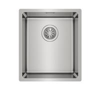TEKA Fregadero Bajo Encimera 1 Cubeta Inox 18/10, Profundidad 20cm, Radio R15, SilentSmart, Desagüe con Válvula Canasta 3½”, Incluye Accesorios de Fijación, Modelo Belinea RS15 34.40