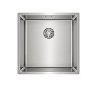 TEKA Fregadero Bajo Encimera 1 Seno, Inox 18/10, Profundidad 20cm, Desagüe PerfectFlow y Sifón, SilentSmart, Incluye Cestilla, Modelo Be Linea RS15 40.40