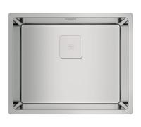 TEKA Fregadero Cocina 50 cm 1 Seno FlexLinea Triple Posibilidad de Instalación, Acero Inoxidable para Mueble 60cm, SilentSmart, Duradero, Modelo RS15 50.40