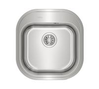 Teka Stylo 1C - Fregadero Encastrado, 1 Cubeta, para Mueble de 45cm, Cubeta de Acero Inoxidable, Fácil Instalación, Diseño Moderno, Color Acero Inoxidable