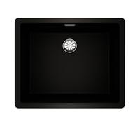 TEKA Fregadero Tegranite+ 1 Cubeta, Doble Instalación, Resistente a Altas Temperaturas, Desagüe con Válvula, Profundidad 20cm, Mueble 60cm, Modelo Radea R10 50.40 M-TG