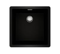 TEKA Fregadero Tegranite+ 1 Cubeta, Doble Instalación, Resistente a Impactos, No Poroso, Desagüe con Válvula, Profundidad 20cm, Mueble 50cm, Modelo Radea R10 40.40 M-TG