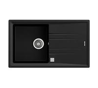 Fregadero Teka Stone 50 B-TG 1C 1E empotrado negro Tegranite+ 1 seno escurridor reversible