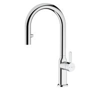 TEKA Grifo Cocina Monomando, Caño Alto Giratorio 360º, Maneral Extraíble 2 Funciones, Aireador Anticalcáreo, Manguera Flexible Junta Giratoria Conector Rápido OVAL 9382