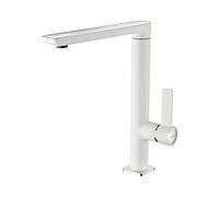 TEKA Grifo Cocina Monomando, Caño Alto Giratorio, Aireador Anticalcáreo, Cromo, Modelo FO 915