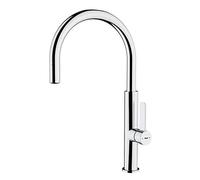 TEKA Grifo Cocina Monomando, Caño Alto Giratorio, Aireador Anticalcáreo, Sistema Easy-Quick, Cromado, Modelo FOT 995