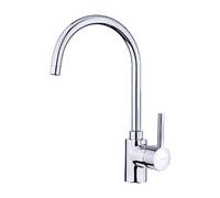TEKA Grifo de Cocina Monomando, Caño Alto Giratorio, Diseño Minimalista, Temperatura Precisa, Suavidad en el Manejo, Aireador Anticalcáreo, Color Cromo, ARK 915