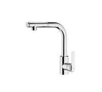 TEKA Grifo de Cocina Monomando, Caño Alto Giratorio, Maneral Extraíble con Fijación Magnética, Aireador Anticalcáreo, Latiguillos Flexibles 3/8", Cromo, Modelo IN 938 PLUS