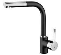 Teka Grifo de Cocina Monomando, Caño Metálico Extraíble, Aireador Anticalcáreo, Cartcuho de Disco Cerámico, Latiguillos Flexibles de 3/8”, Gran Resistencia, Modelo ARK 938