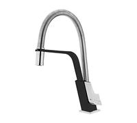 TEKA Grifo de Cocina Monomando Profesional, Caño Giratorio y Flexible, Maneral Extraíble, Aireador Anticalcáreo, Muelle de Alta Resistencia, Acero Inoxidable, Modelo IC 939