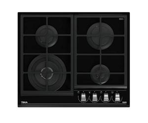 Teka GZC 64320 XB Placa de Gas Butano 4 Zonas 60cm Cristal Negro