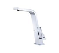 Teka IC 915 - Grifo de Cocina Monomando, Caño Alto Plano Giratorio, Temperatura Precisa, Suavidad en el Manejo, Aireador Anticalcáreo, Color Cromo