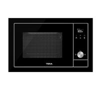 Microondas integrable Teka ML8200BIS, Cristal negro, 20 L, 700 W, Grill