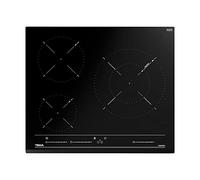 TEKA Placa Inducción 60 cm, 3 Zonas de Cocción, Touch Control Multislider, Función Power Plus y Stop & Go, Modo Silencio, Seguridad Auto Lock, Modelo IZC 63015 MSS