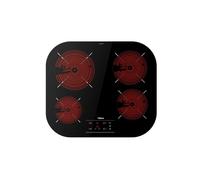 TEKA Placa Vitrocerámica 60 cm, 4 Zonas High Light, Touch Control con Seguridad, Power Plus, Stop & Go, Programador 99 Min, Modelo TCC 64310 TTC BK