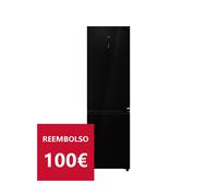 Teka RBF 88670 GBK Frigorífico Combi en cristal Total No Frost, Negro, Serie Maestro, 201 x 59,5 cm