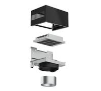 TEKA RBK 15200 L2C (DBB) - Kit de Recirculación, para Filtros Regenerativos con Cubretubos, con Soportes de Anclaje y Filtros de Carbón Activo, Fácil Instalación, Color Acero Inoxidable