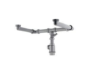 Teka Set Ahorro De Espacio 2C - Sifón Fregadero Gris