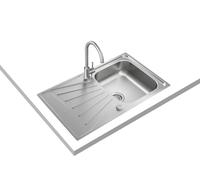 Teka StarBright 45 E-XP 1C 1E - Pack de fregadero 1 Cubeta y Grifo UNI 9310 Encastrado Mueble 45 Cm