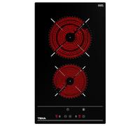 Teka TBC 32010 TTC Placa Vitrocerámica Modular 2 Zonas 30cm Negra